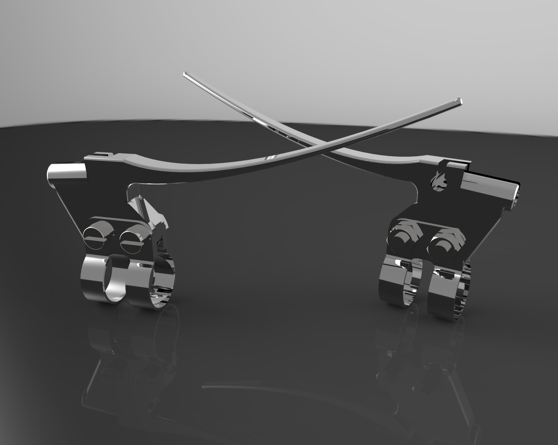 摩托车-车把控制杆